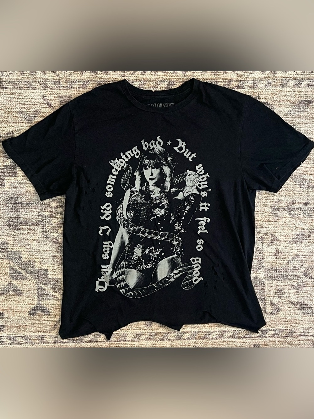 Taylor Swift Reputation I Did Something Bad Distressed Shirt